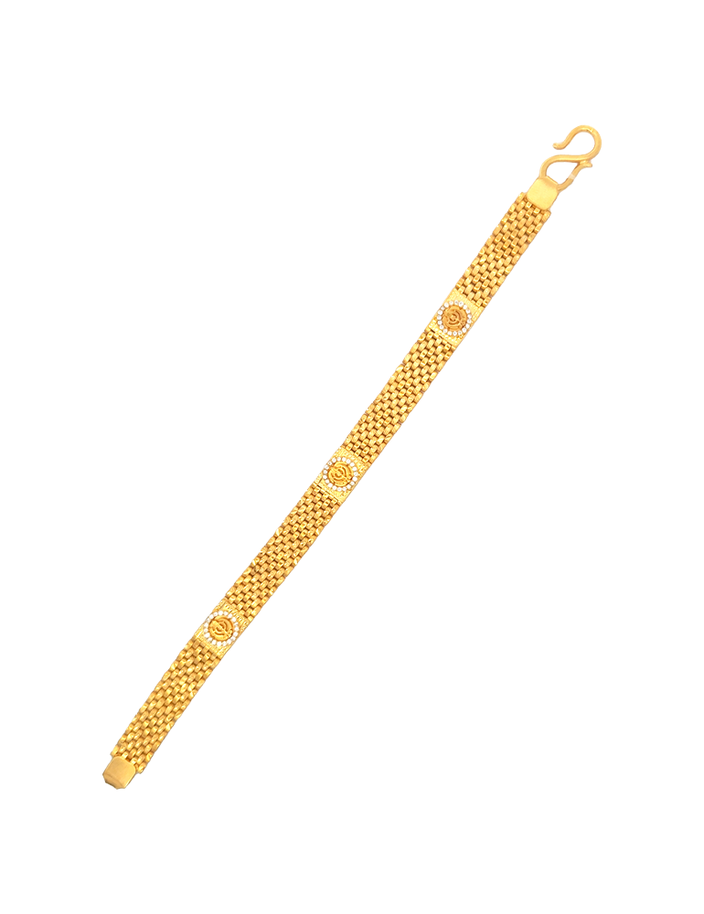 Gold Men's Bracelet - 22 Karat