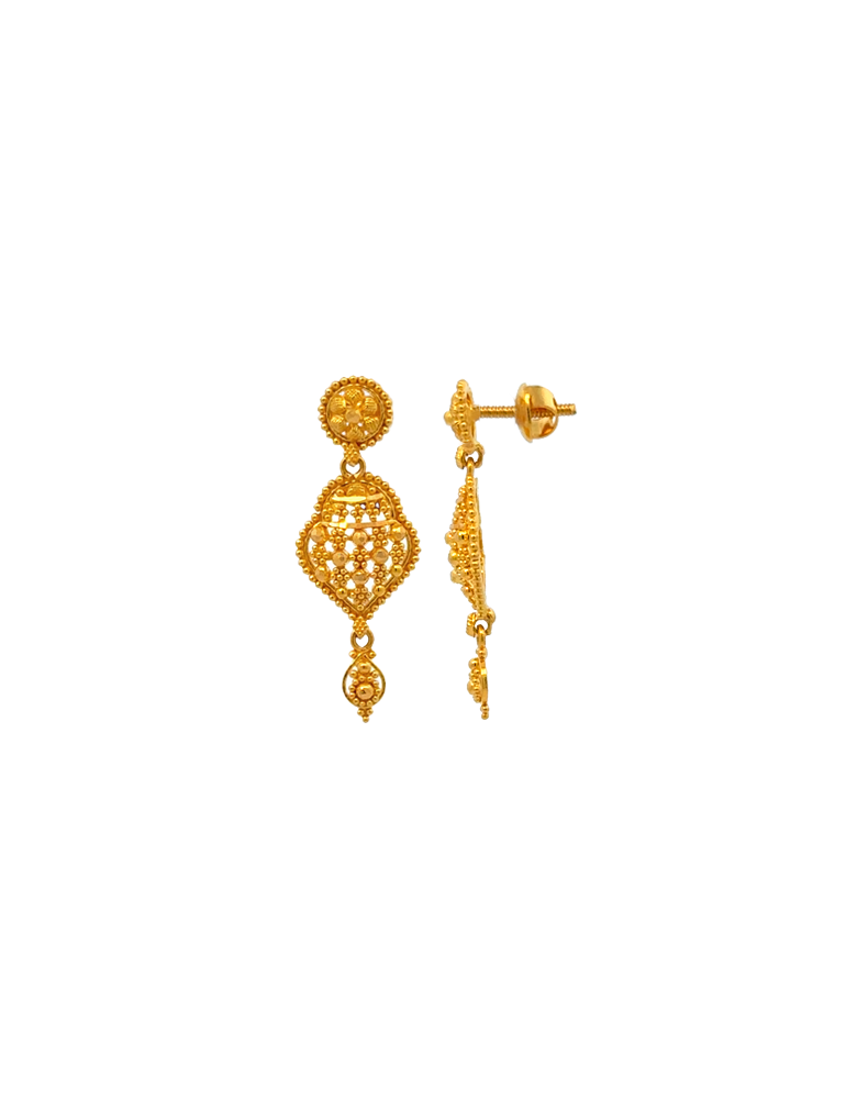 Gold Earring - 22 Karat