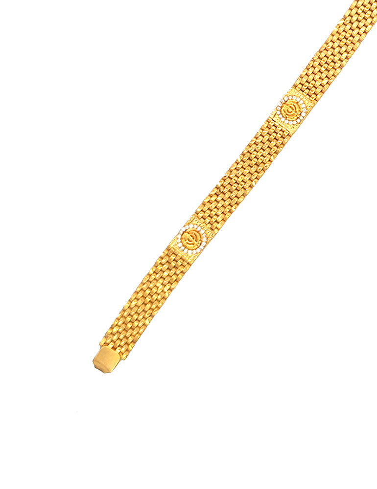 Gold Men's Bracelet - 22 Karat