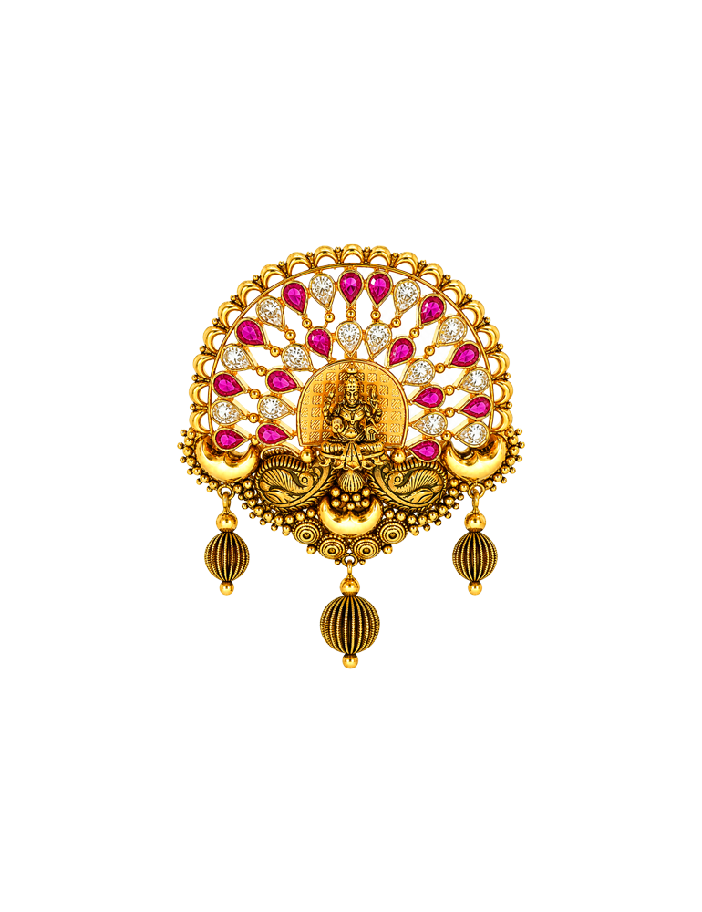 Lakshmi Darbar Pendant - 22 Karat