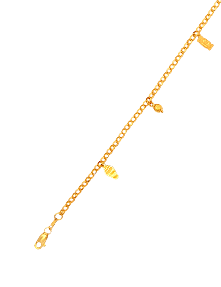 Gold Women's Bracelet - 22 Kt