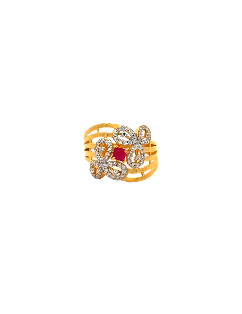 Gold Women's Ring - 22 Kt