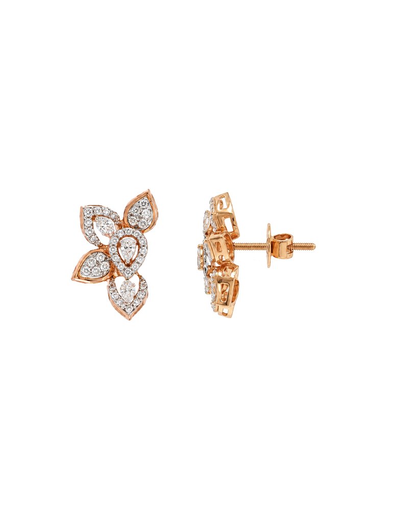 FlutterBloom Butterfly Studs -18 Karat