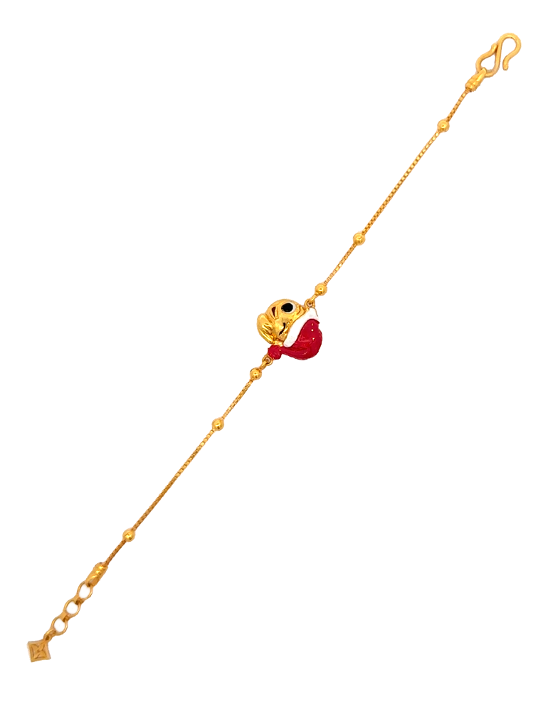 Simple Gold Baby Bracelet - 22K