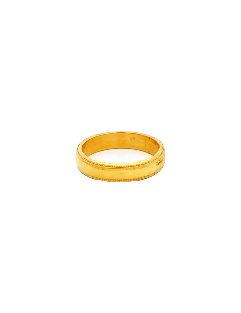 Classic Round Cut Unisex Band - 22 Karat