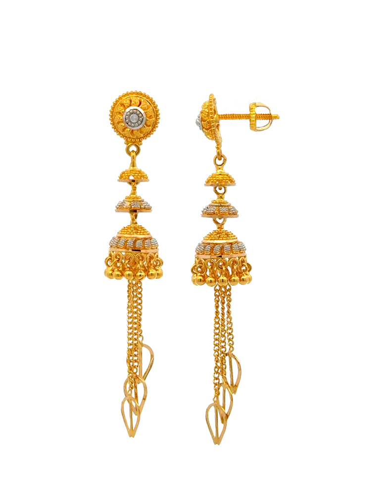 Gold Earrings 22 Karat