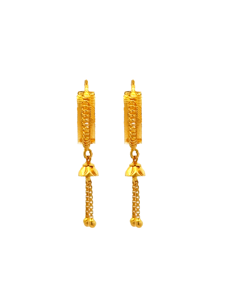 Gold Bali Danglers - 22 Karat