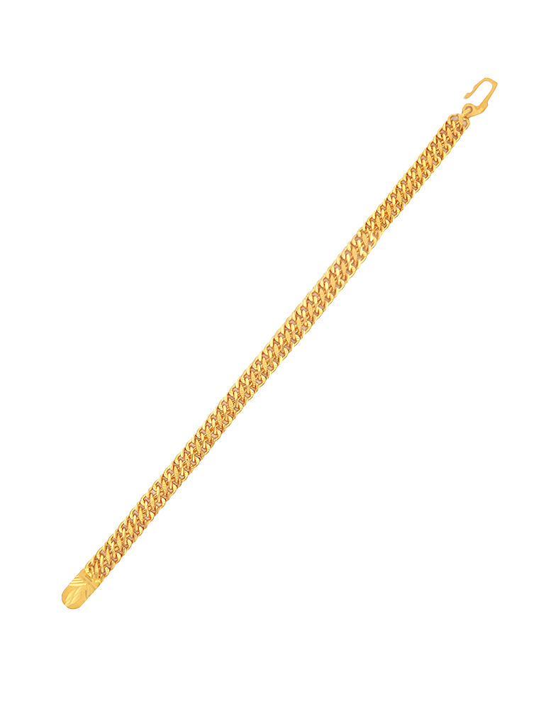 Gold Men's Bracelet - 22 Karat