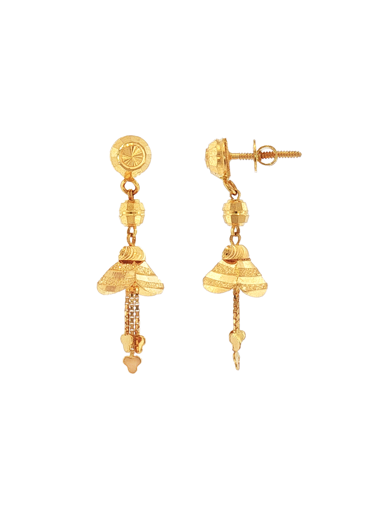Avira Textured Gold Tassels - 22 Karat