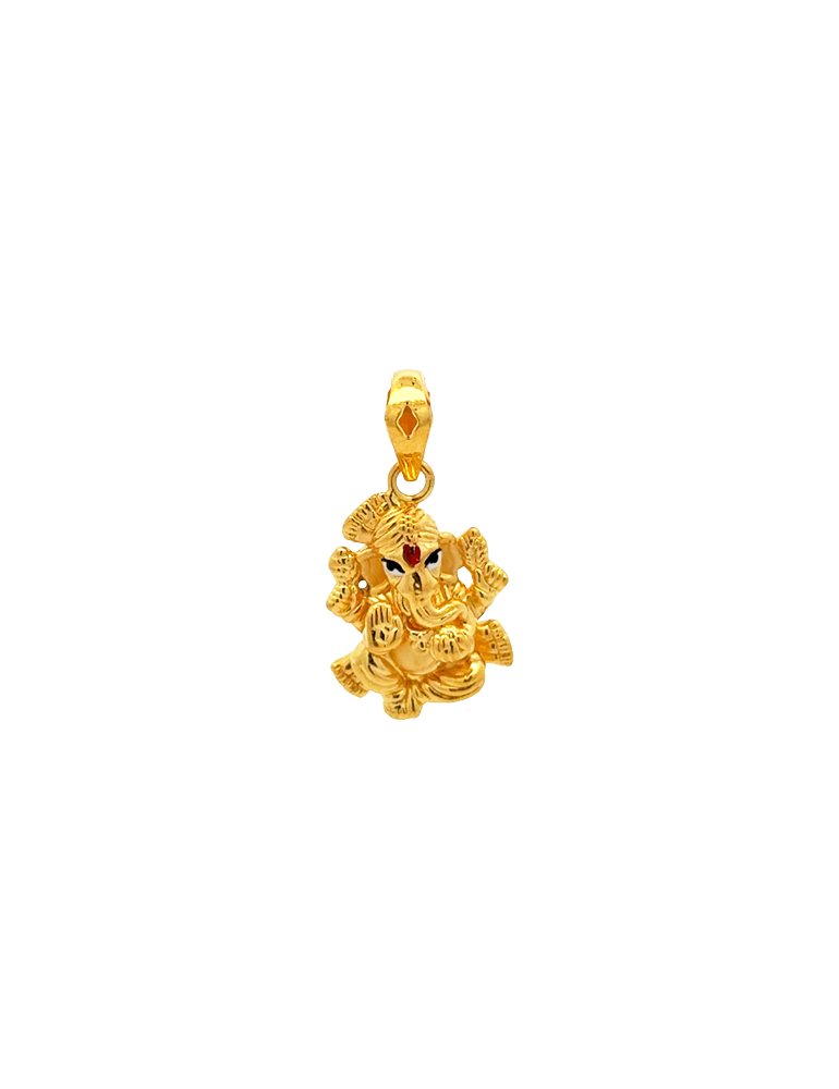 Mangalam Ganesha Pendant - 22 Kt