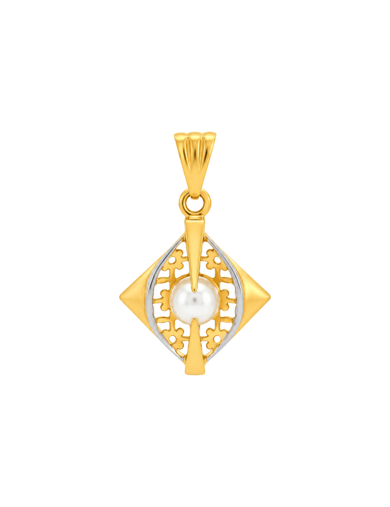 Sculpted Pearl Two-Tone Set - 22 Karat