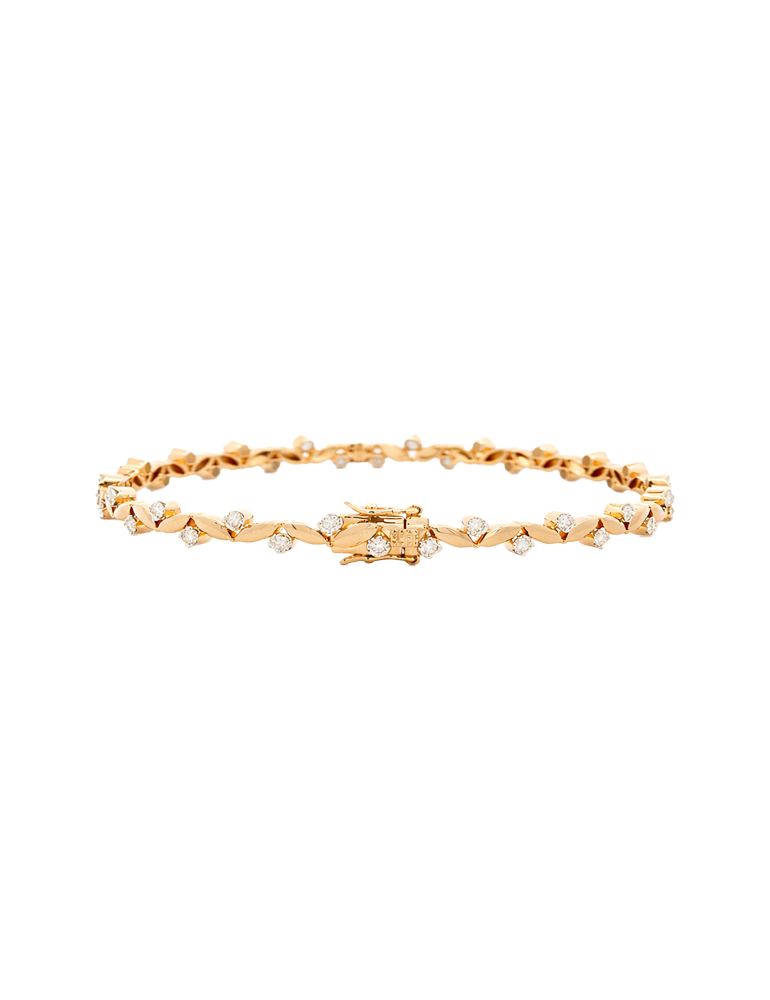 Nova Spark Diamond Bangles -18 Karat