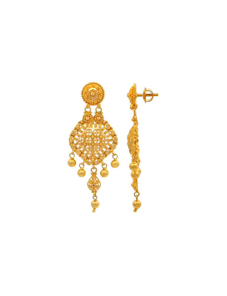 Gold Earrings 22 Karat