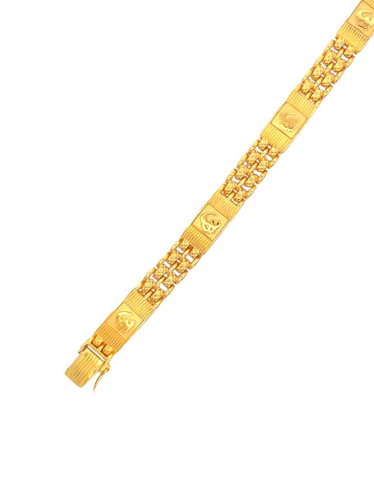 Men's Gold Bracelet - 22 Karat