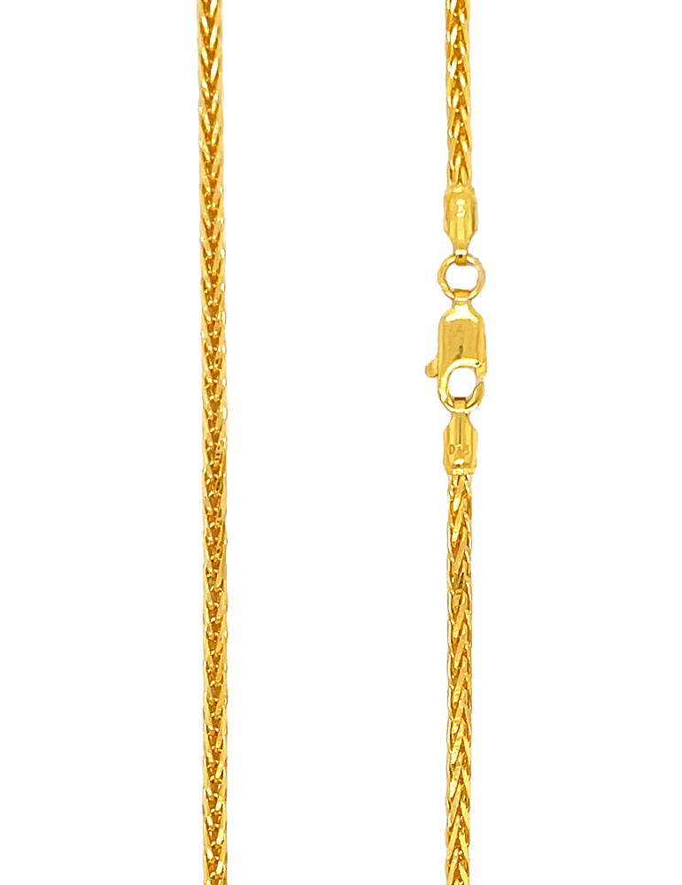 Radiant Weave Gold Chain - 22 Kt