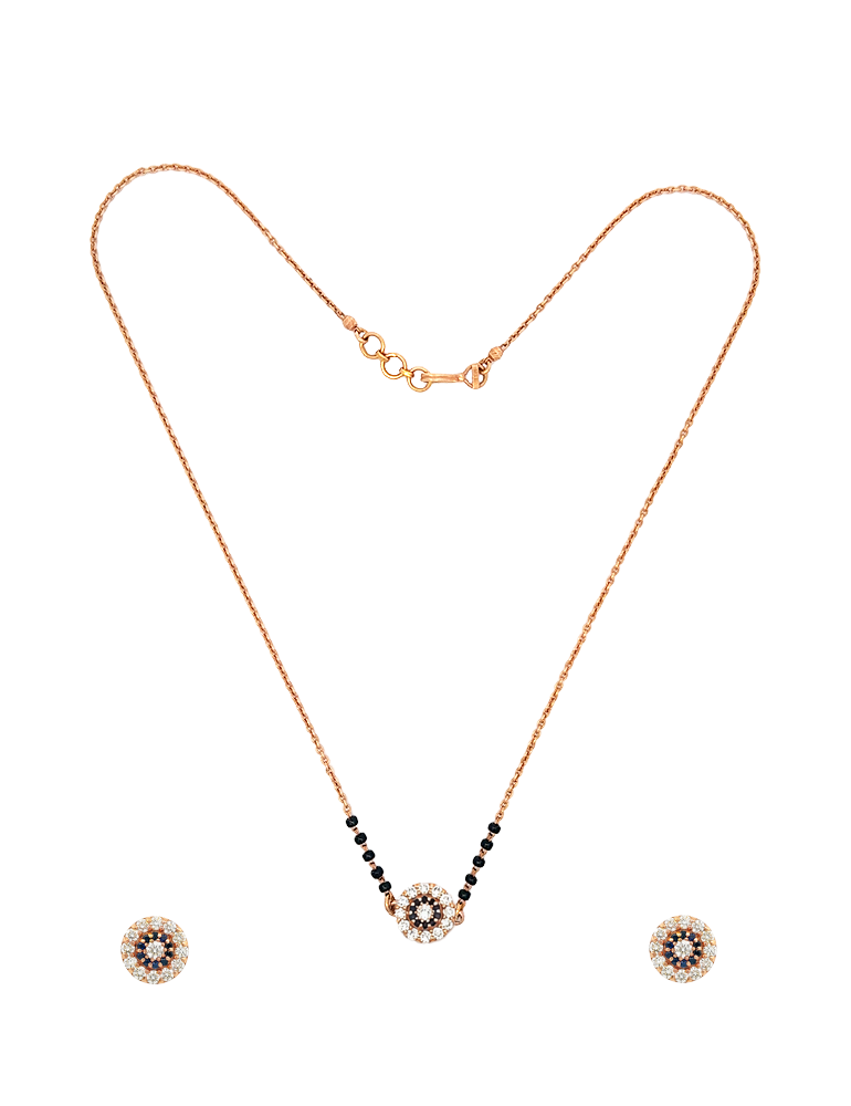 Netra Jyoti Mangalsutra Set - 14 Karat