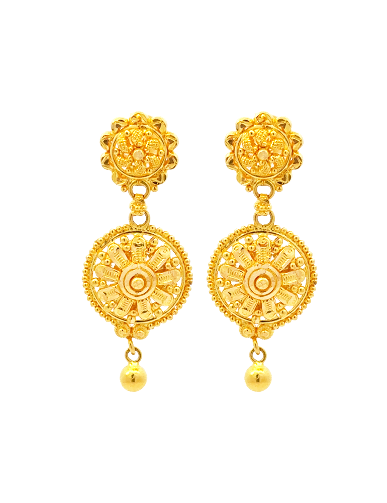 Gold Earrings 22 Karat