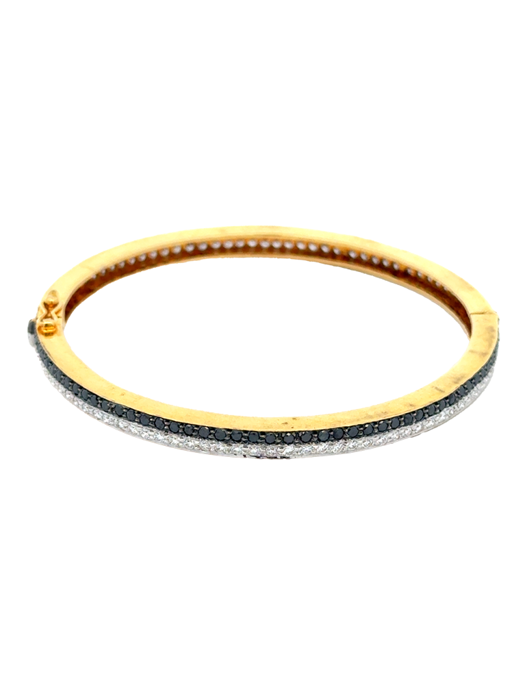 Elegant Diamond Studded Bangles - 18 Kt