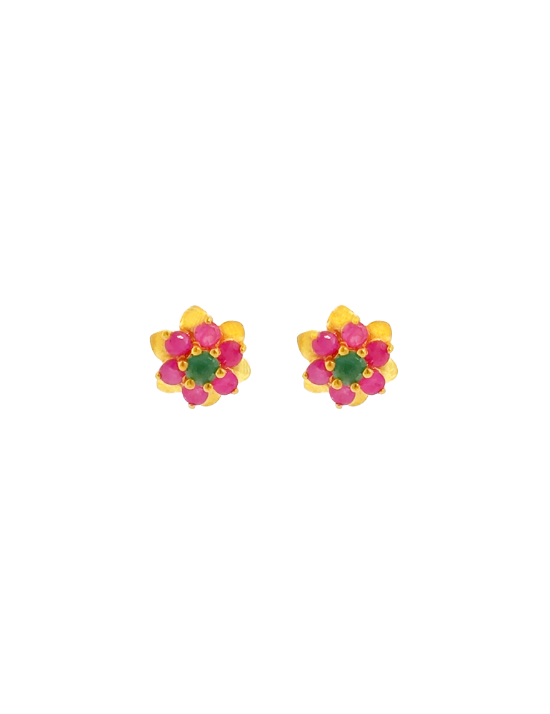 Mirelle Petal Earrings - 22 Karat