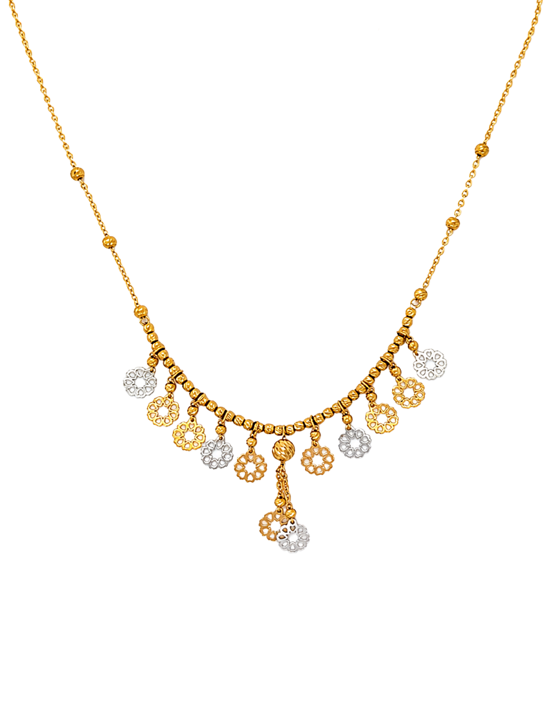 Kanak Lata Floral Gold Set - 22 Karat