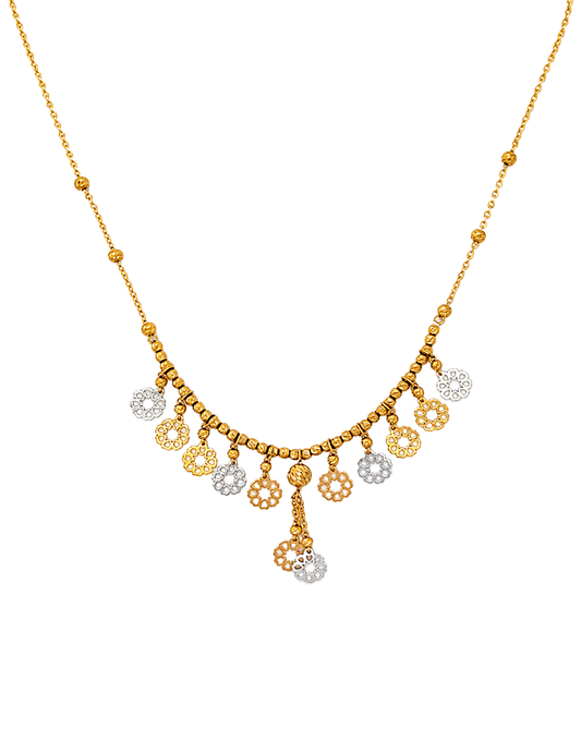 Kanak Lata Floral Gold Set - 22 Karat