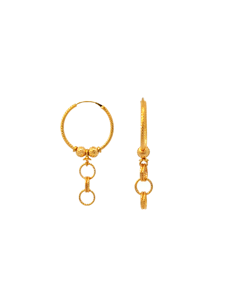 Gold Cascade Ring Bali - 22 Karat