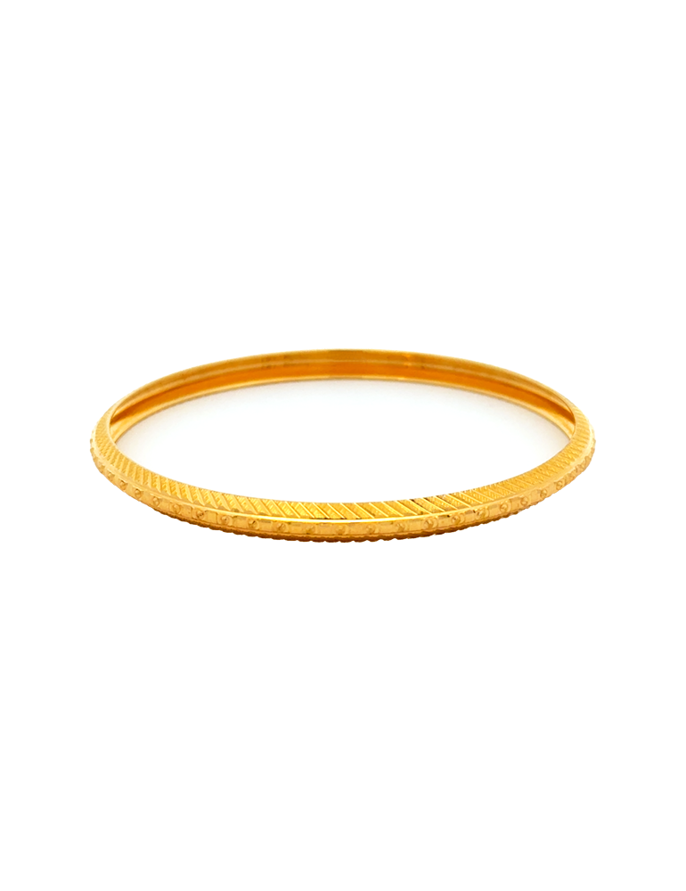 Gold Bangle 22 Karat Set of 2