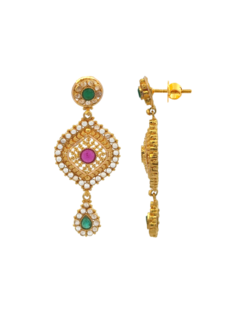 Gold Earrings 22 Karat