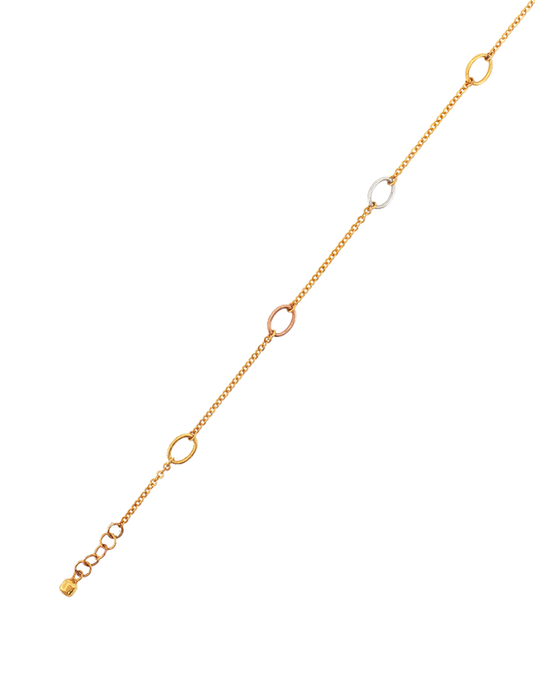 Delicate Motif 22K Gold Bracelet