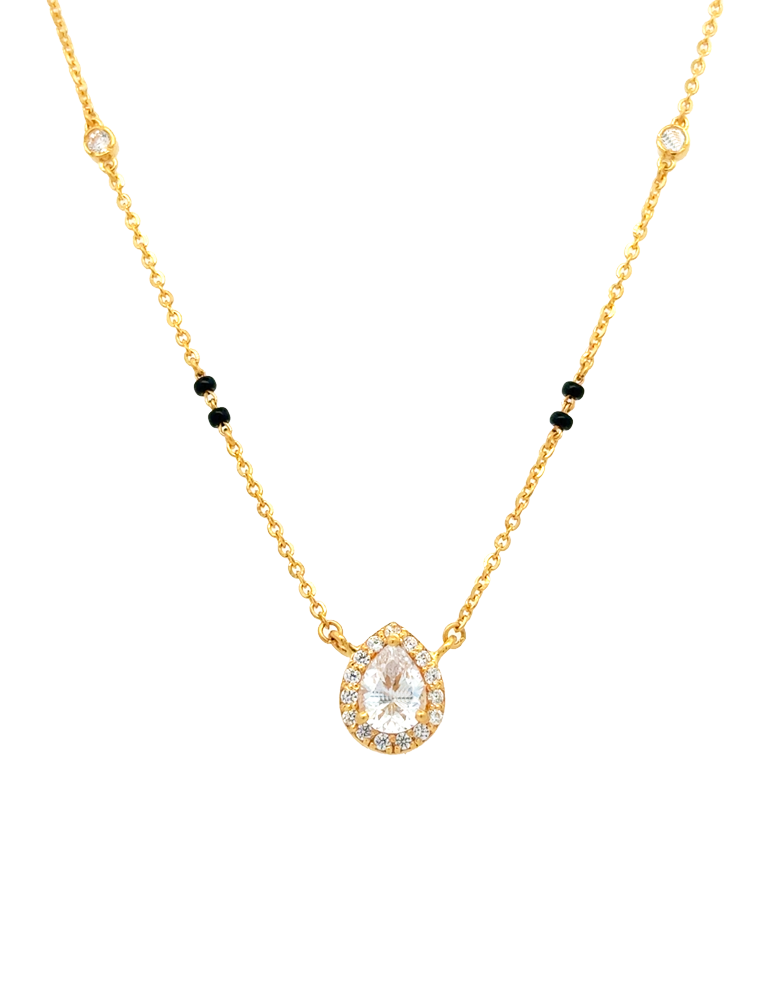 Timeless Teardrop Mangalsutra - 22 Karat