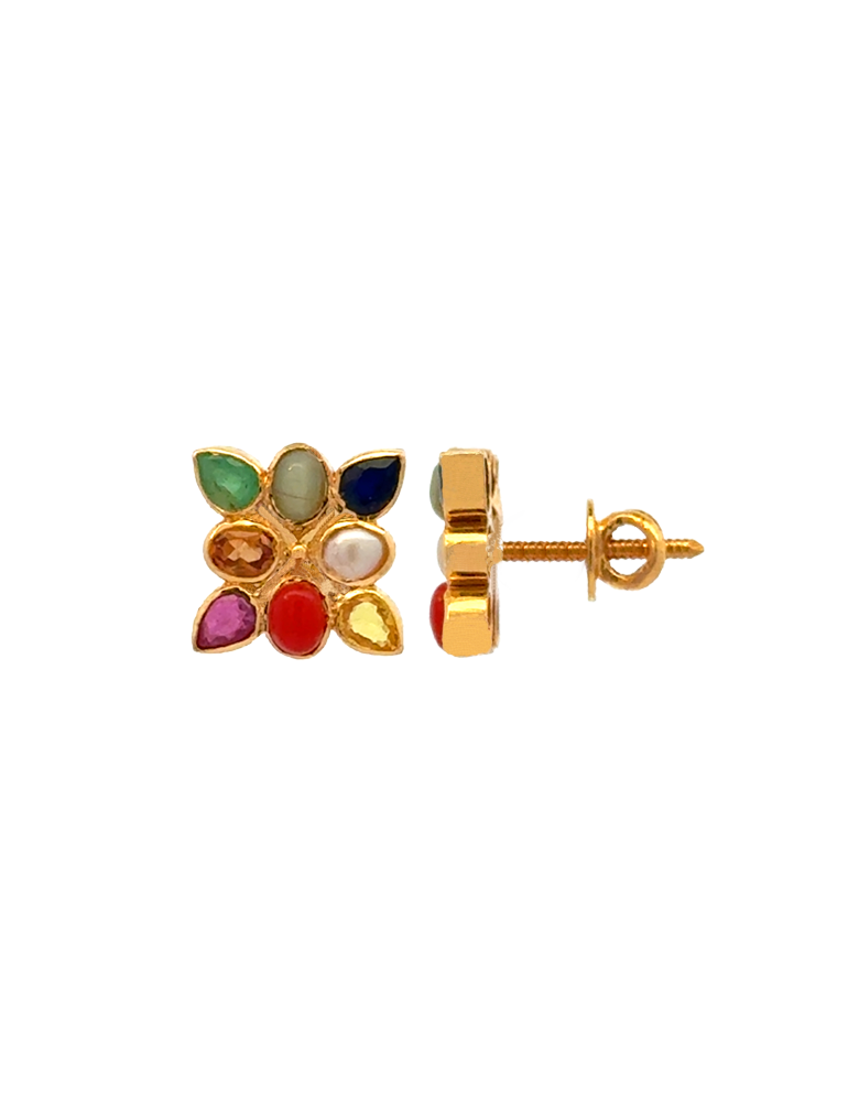 Gold Earrings - 22 Karat