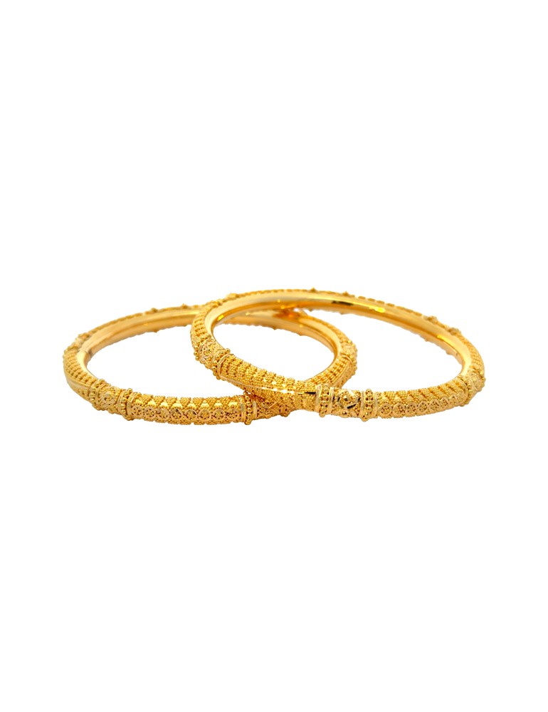 Gold Bangles 22kt  - Set of 4