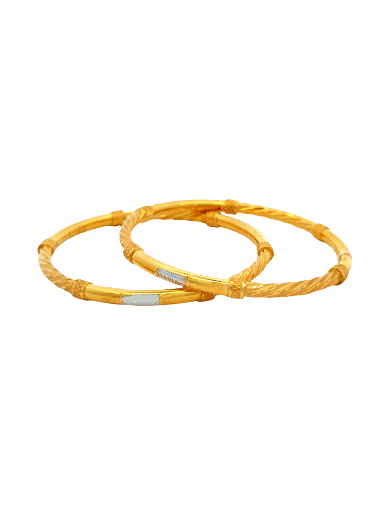 Gold Bangles 22Kt - Set of 2