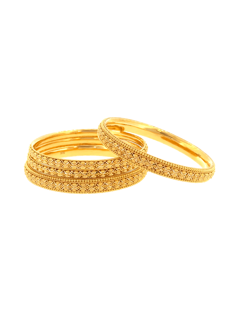 Kanchan Darbar Bangles 22kt  - Set of 6