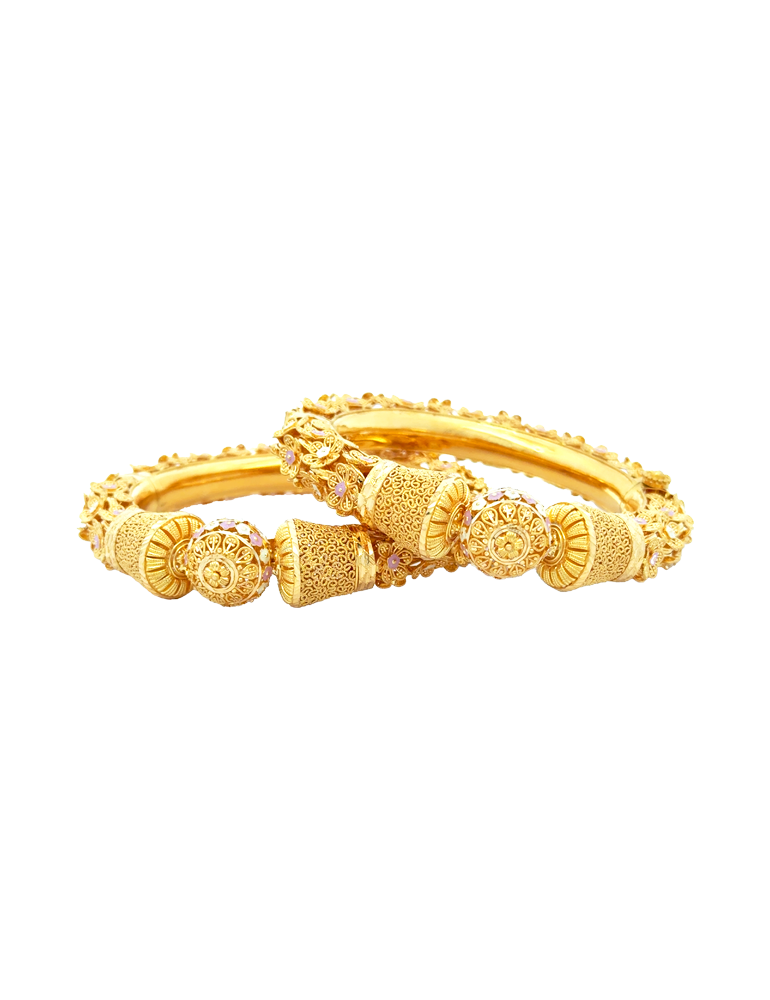Mahariva Heritage Gold Kadas 22kt  - Set of 2