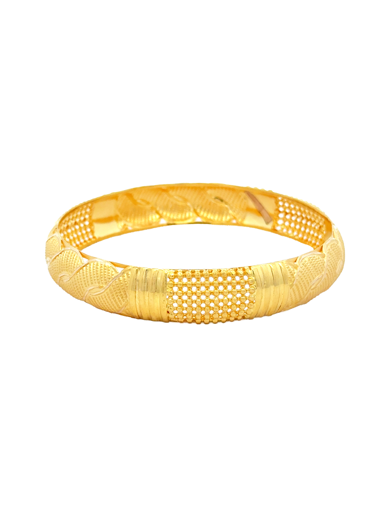 Naturewave Gold Bangles 22kt  - Set of 2