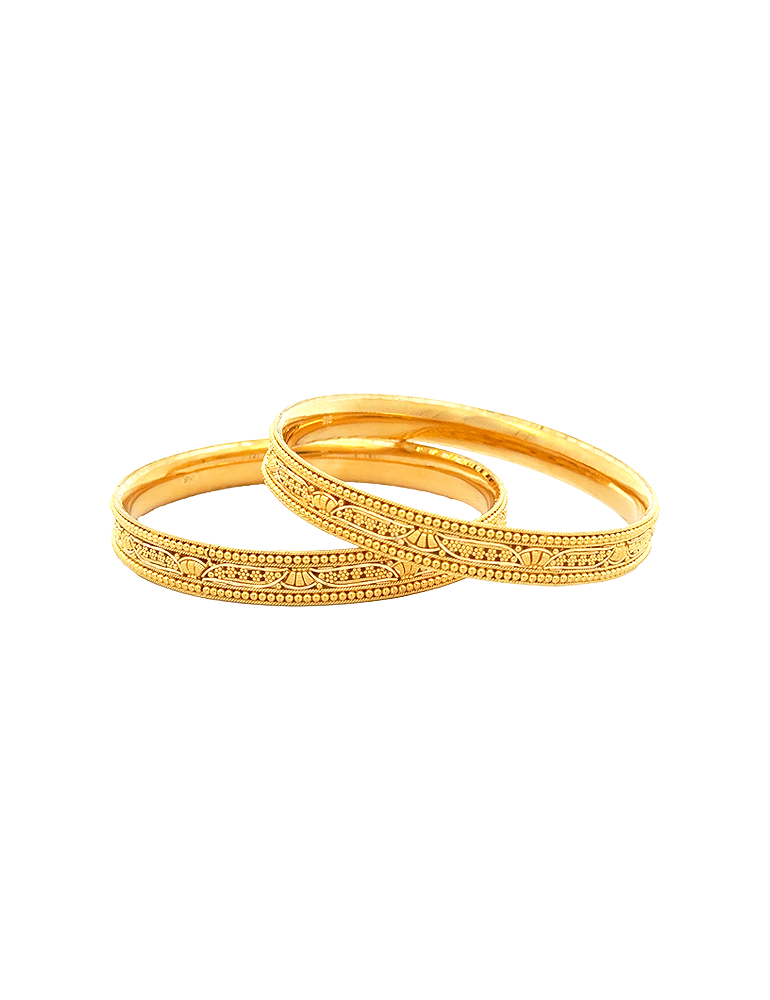 Kanakweave Gold Bangles 22kt  - Set of 6
