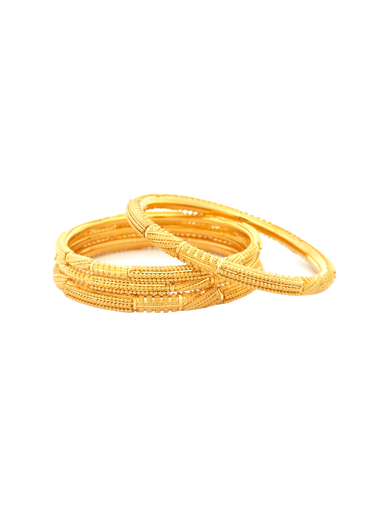 Suvarnrekha Gold Bangles 22kt  - Set of 6