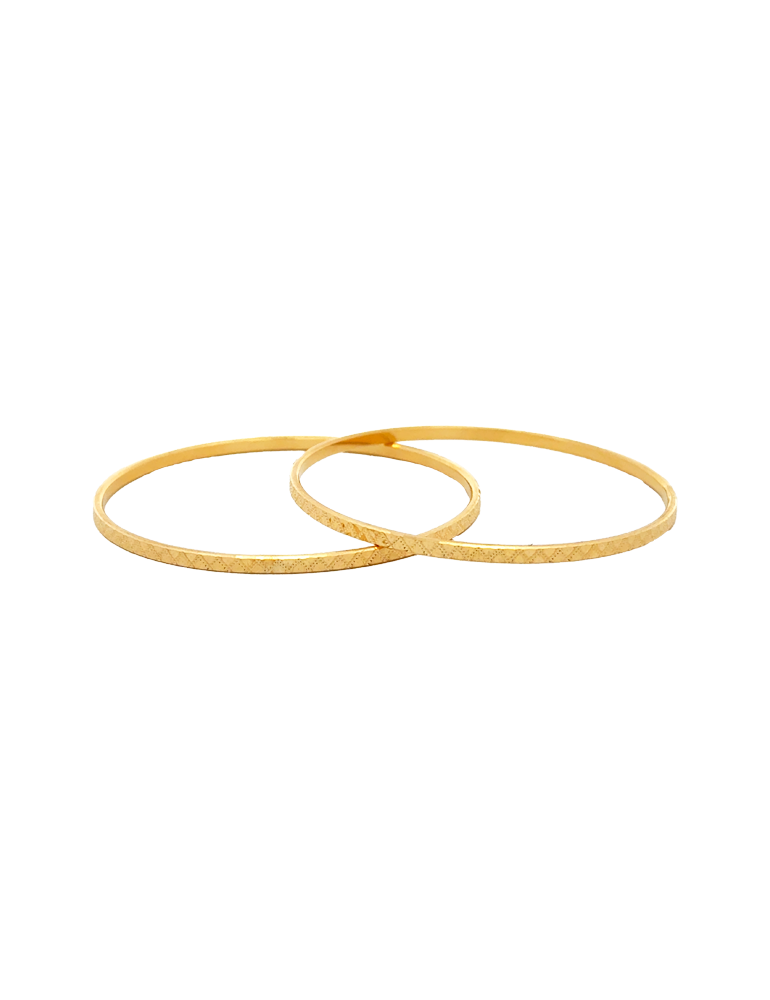 Golden Whisper Bangles 22kt  - Set of 8