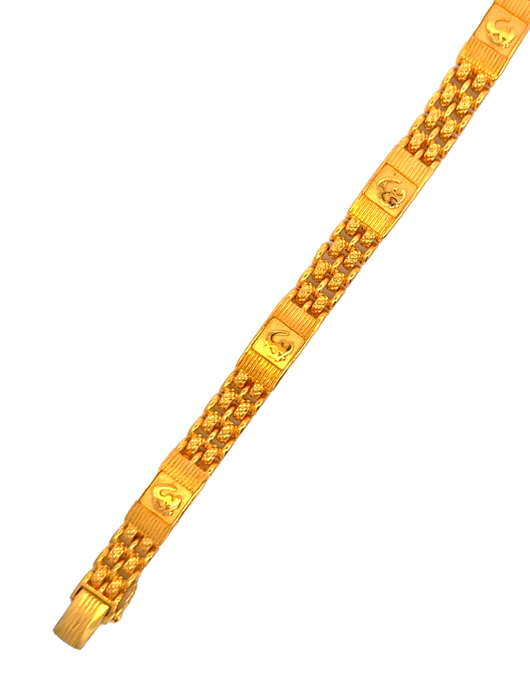 Gold Men's Bracelet 22 Karat