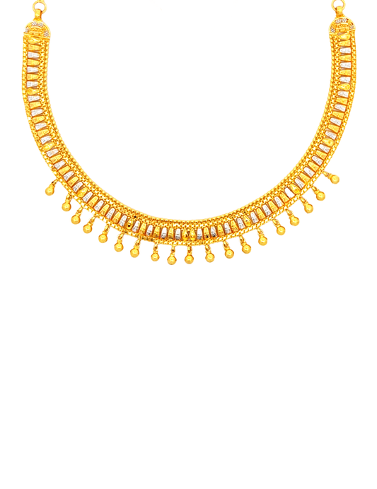 Dual Toned Gold Set - 22 Karat