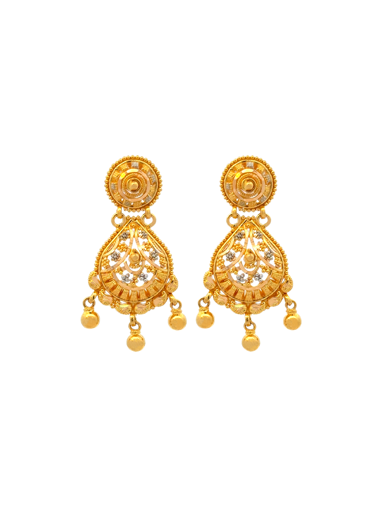 Dual Toned Gold Set - 22 Karat