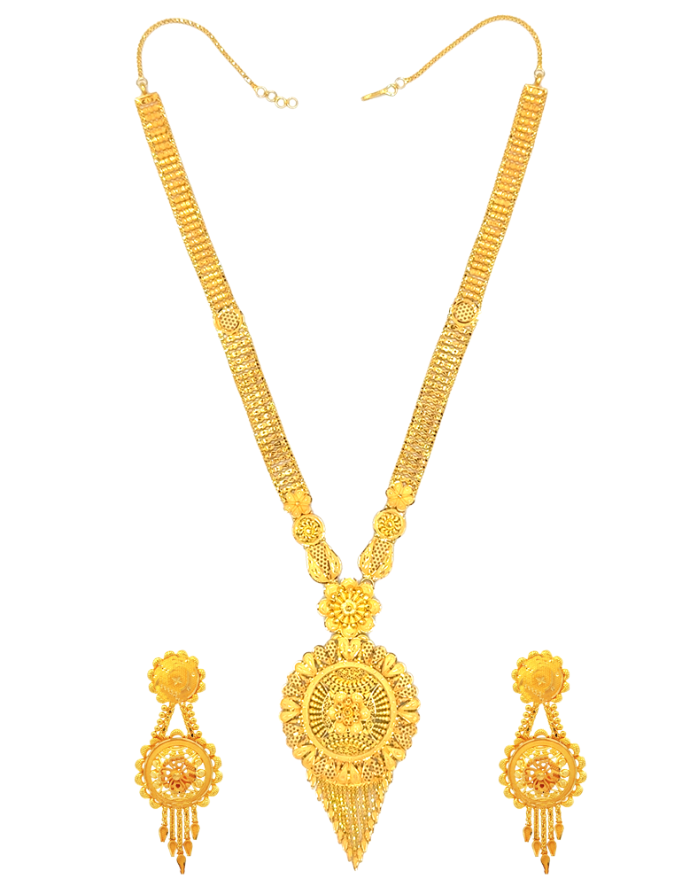 Gold Set with Earrings 22 Karat