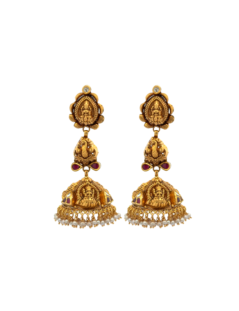 Antique Necklace Set in 22K