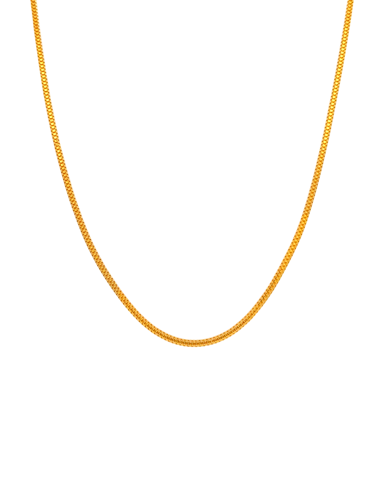 Gold Smooth Chain  - 22 Karat