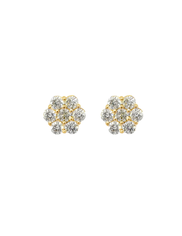 Diamond Earrings - 14 Karat