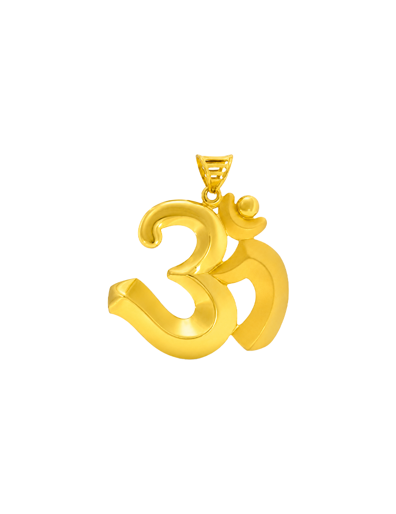 Tejas Om Pendant - 22 Karat