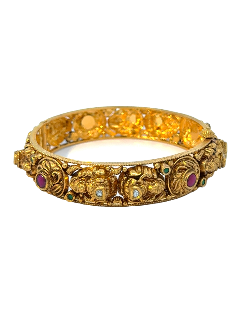 Antique Gold Bangles 22 Karat - Set Of 2