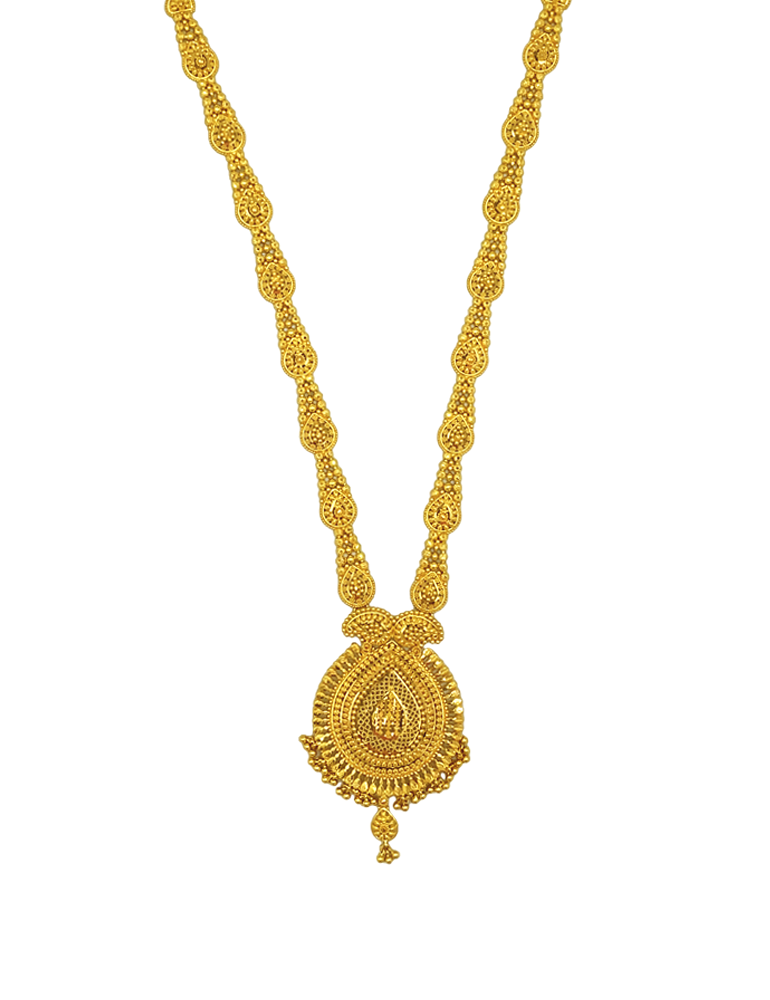 Gold Necklace Set with Earrings 22 Karat