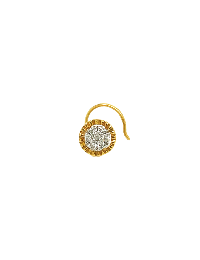 Diamond Nose Pin 18 Karat